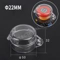 Push button switch protective cover Emergency anti-missing elevator emergency stop 16/22mm accessory round warning ring. 