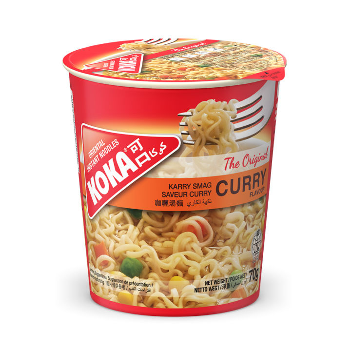 KOKA Instant Noodles Cup Curry Flavour 70g