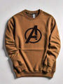 RichMan Brown Round Neck Sweatshirt and Trouser Tracksuit – Premium Sweatshirt & Trouser Set for Men and Women. 