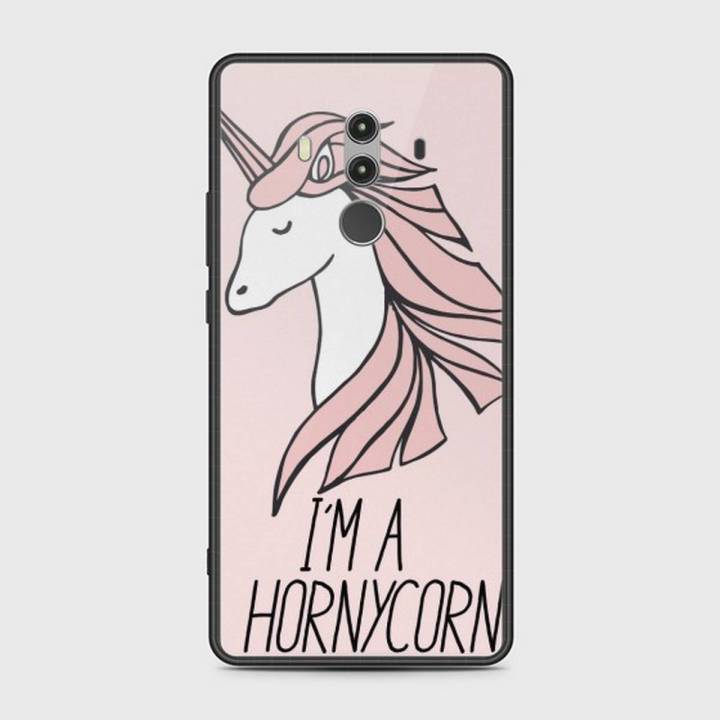 Huawei Mate 10 Pro Cover - SkinLee HQ Infinity Glass Case (Soft) - Naughty Unicorn - SKINLEE-473-1-814-96