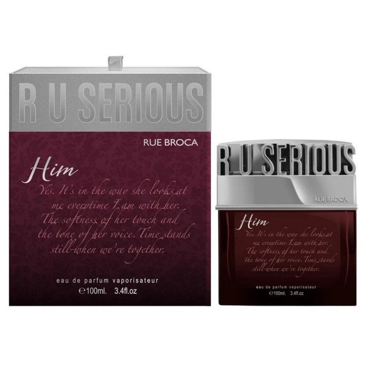 R U SERIOUS HIM RUE BROCA PINEAPPLE KILLER 3.4 PARFUM COLOGNE100ml