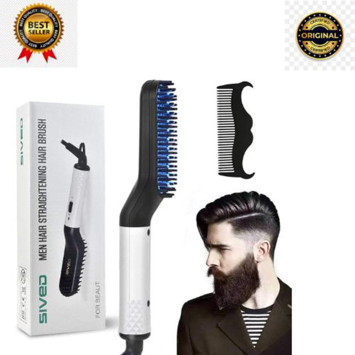 Beard Straightener for Men Multifunctional Electric Ionic Beard Straightening Hair Style Hot Comb