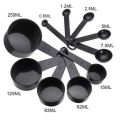10pcs Measuring Cups And Measuring Spoon Scoop Silicone Handle Kitchen Measuring Tool. 