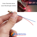 2pcs 3V 5mW Laser Dot Diode Laser Diode 650nm 6mm laser for Arduino DIY STEM Projects Laser Head Diode Dot Module. 