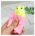 Evil Squirrel Compression Toy, Stress Relief Toy, Squeeze Squirrel Cup Children's Toys, Evil Decompression Tree Stumps, Rubber Fidget Toy-Random Color. 