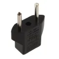 Adapter Plugs Charger Universal EU 2 Flat Pin To 2 Round Pin Power Plug. 
