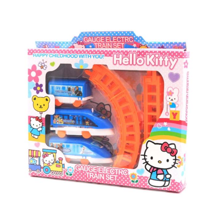 Hello Kitty Electric Battery Operated Train Set With Big 18 Inch Round Track