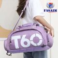 T60 Sports Gym Duffel Bag Waterproof SportsT60 Bags for Men Fitness Women Yoga Training Handbag with Shoe Compartment Traveling Training and Gym. 