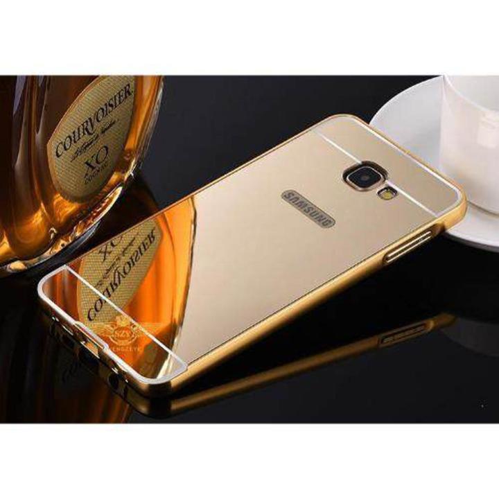 Aluminum Mirror Metal Bumper Case Cover For HTC ONE M9 (Color:Gold)
