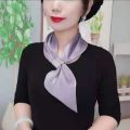 Thin Winter Neck Guard Wraps Imitation silk For Girl Solid Color Silk Scarf Satin False Collar Scarves Neckerchief. 