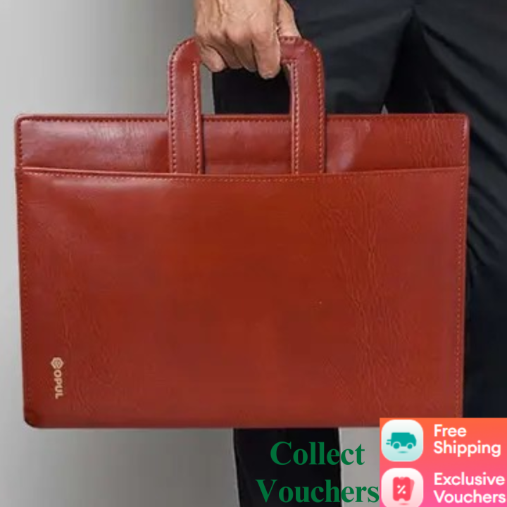 Faux Leather File Folder and Organizer / A4 Document Portfolio Bag / Durable Leather Folder / Leather Professional Folders / Memo Pad Bag / Conference Bag / Professional Office and Business Supplies