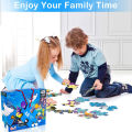 48 Pcs Jumbo Jigsaw Puzzles For Kids Under Water World Floor Puzzle For Teenagers Fun and Challenging Family Game (Under Water World, Sea Animal). 