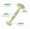 Jade Roller Gua Sha Facial Beauty Tool Massage Face Roller Skin Stone For Anti Face Aging Neck Wrinkles Massager For Face Neck & Eye Treatment Facial Roller-Durable. 