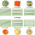 Face Value New Stainless Steel 5 In 1 PP Multi-Function Onion Potato Kitchen Tools Manual Food Chopper Vegetable Cutter Fruit Slicer. 