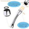 Turbo Flex 360° Swivel Faucet Nozzle | Water-Saving Tap Filter for Kitchen & Bathroom | Shower Filter Head for Sink & Basin. 