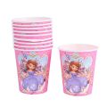 PRINCESS SOFIA PAPER CUPS - PACK OF 10 PAPER CUPS - PRINCESS SOFIA THEME PAPER CUPS. 