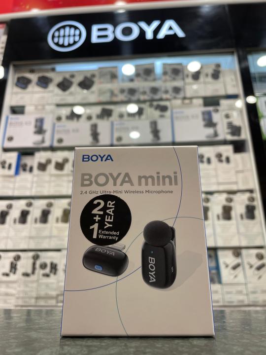 BOYA mini 16 Tiny Wireless Microphone System with Lightning Connector for iOS Devices