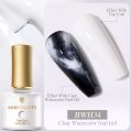 BORN PRETTY 7ML Watercolor Nail Gel UV LED Black White Marble Nails Semi Permanent Soak Off Nail Art Gel Varnish DIY. 