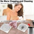 1 PC Disposable Shower Drain Hair Catcher Strainer Filter Sticker/ Kitchen Sink Sewer Outfall Stopper/ Bathroom Floor Drain Cover. 