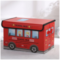 School Bus Treasure Box for Classroom, Foldable Chest Storage Box Toy Box Chest with Lid Treasure Storage Organizer Bin for Kids Teachers Toy Prizes Awards for Students. 