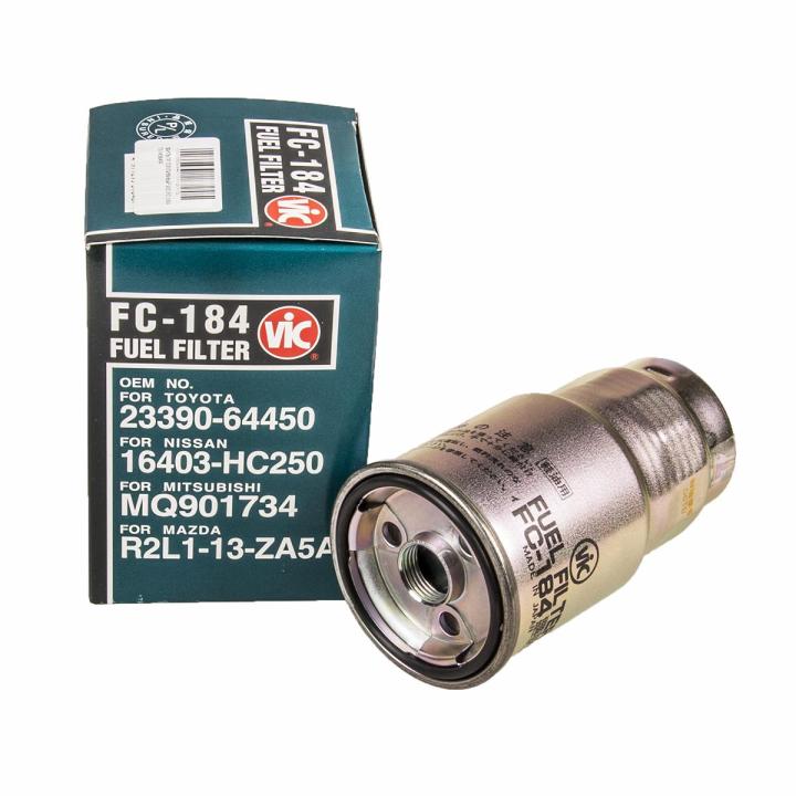 VIC FUEL FILTER FC-184 For TOYOTA Corolla 2.0D, TOYOTA Crown Diesel, TOYOTA Hilux Surf (Pickup), TOYOTA Hiace, TOYOTA Hiace Grand, TOYOTA Hilux, TOYOTA Mark II, TOYOTA Probox Diesel, TOYOTA RAV 4 Diesel, TOYOTA Town Ace Noah, TOYOTA Townace, TOYOTA Yaris