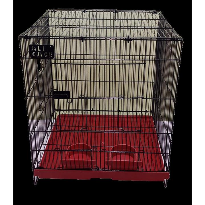 Metal Folding Bird Cage | Size 18x18x18 Inches | Single & 4 Portion