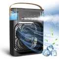 Portable Fan | Portable Air Conditioner | Portable AC | Portable Cooler | Rechargeable Fan Mini | Rechargeable Fans For Room | With Mist Spray Battery Operated Water Misting Fan Best Quality Portable Mini Desktop Cooling Fan | With Light. 
