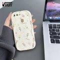 VRQR Soft Wavy Edge Phone Case For OPPO A5S Back Cover Full Screen Beautiful Flowers Pattern Cover A7 A12 A11K F9 F9 Pro. 