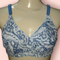 Pure Cotton Floral Bra for Women – Non-Padded, Assorted Colors, Sizes 30-50. 