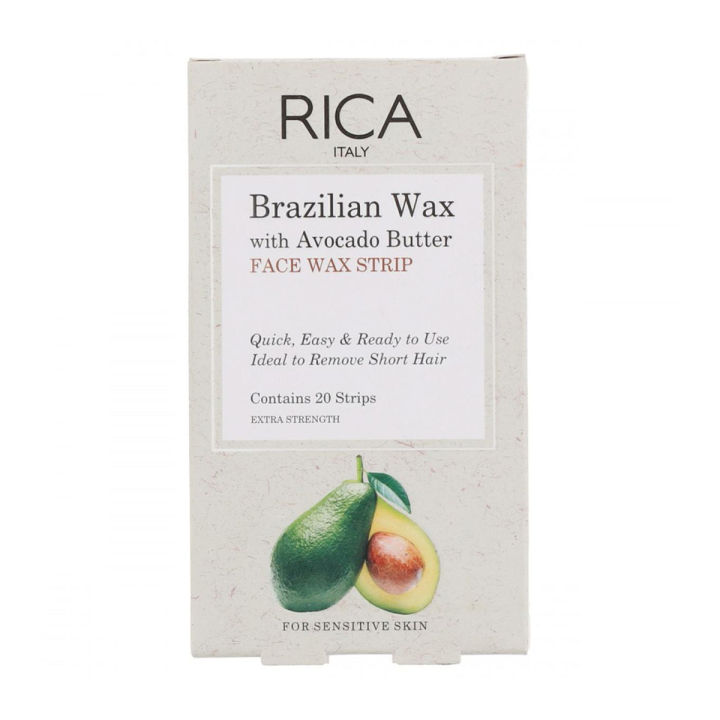 Rica - Face Wax Strips (Random variant ,20 STRIPS) product may differ from attached picture in terms of flavour only