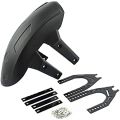 Universal Black Plastic Motorcycle Rear Wheel for fender Splash Guard Rear Wheel Cover Splash Guard Mudguard with Bracket. 