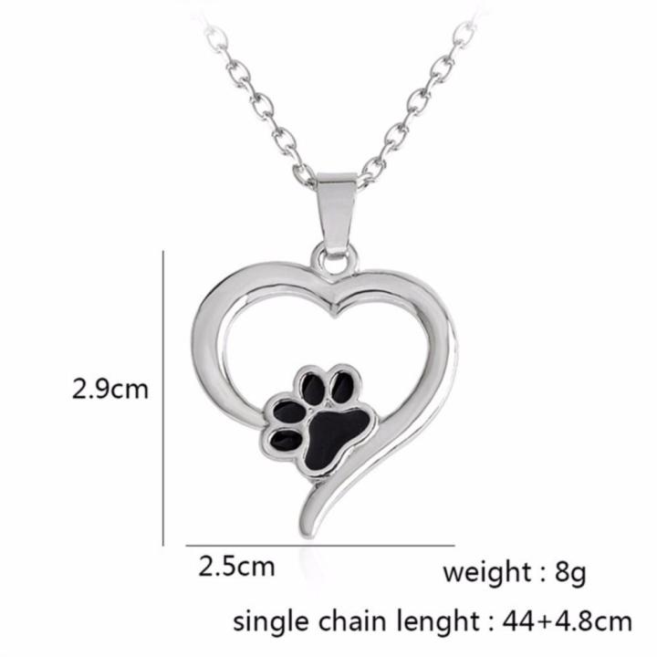 Classic%20Hollow%20Pet%20Paw%20Print%20Necklace%20Cute%20Animal%20Dog%20Cat%20%20Pendant%20Necklace%20Jewelry%20Gift%20Silver%2045cm%20-%20Image%203