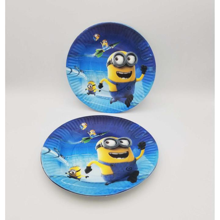 MINIONS PLATES PACK OF 10 MINIONS THEME PAPER PLATES