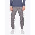Grey  Cotton Men Slim Fit Chinos. 