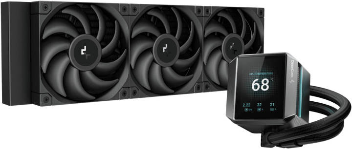 CPU Cooler DEEPCOOL MYSTIQUE 360 ARGB with 2.8inch LCD Display - CPU Cooler - 360mm AIO Liquid Cooler