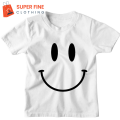 Smiley Fine Jersey Printed Tshirt for Boys and Girls. 