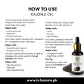 Kalonji Oil | Black Seed Oil | Nigella Sativa Seed Oil | 30ml. 