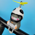 Green Home Animal Figurine Realistic Cartoon Rattle Hamster Bike Horn Decor. 