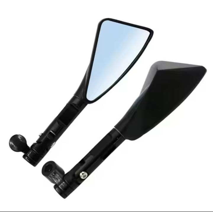 Specchietti Retrovisivi Universali Moto – Teschio In Alluminio Cromato, Braccio 8-10mm - Foto 5