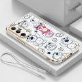 Samsung Galaxy A56 A36 A26 5G Lovely Lotso Bear Case Glossy Square Plating Silicon Casing Cover. 