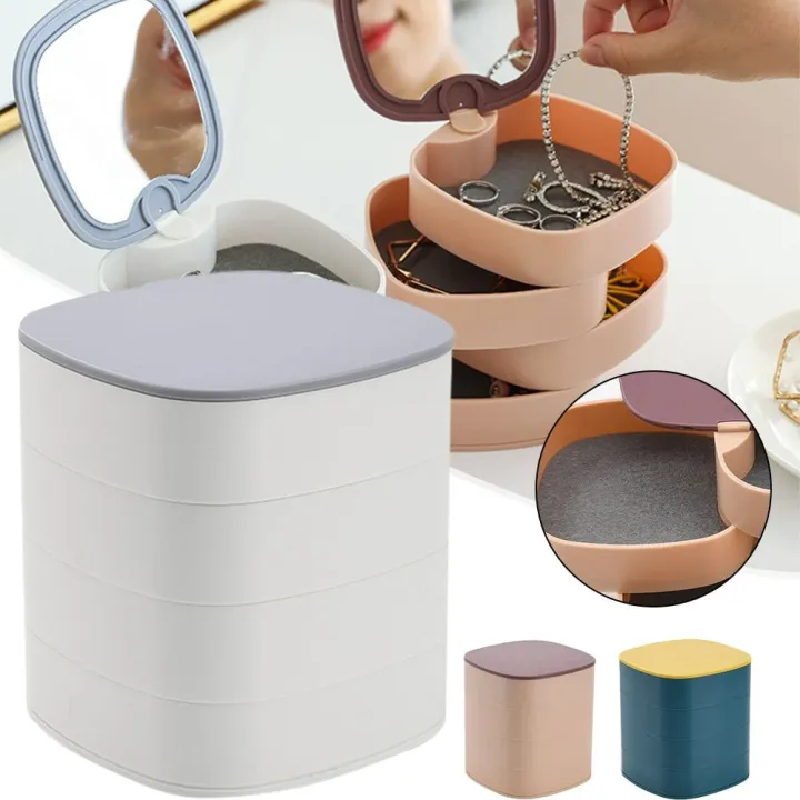 360%C2%B0%20Rotating%20Jewelry%20Storage%20Box%204%20Layers%20Portable%20Travel%20Jewellery%20Holder%20Jewellery%20Accessory%20Organizer%20Necklaces%20Bracelets%20Rings%20Earrings%20Holder%20with%20Mirror%20For%20Girl%20Women%20-%20Image%205