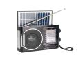 KTF-1646 Solar Charging Wireless Portable Radio Speaker with Flashlight | Retro 8 Band AM FM SW Radio Bluetooth Speaker USB TF Card Support | Emergency Power Backup Mini Generator LED Lamp Outdoor Camping Survival Device Rechargeable Battery Crank Options. 
