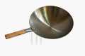 Chinese Wok With Wooden Handle. 