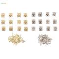 2X 12pcs Jewelry Chest Miniature Window Cabinet Hinge Jewelry Box Hinges New. 