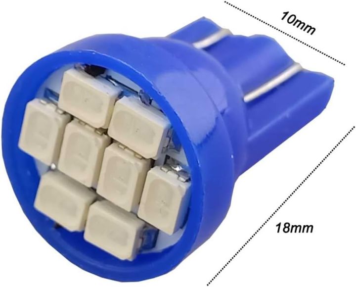 2 pcs T10 194 168 Blue LED Dashboard Instrument Light Bulbs – Super ...