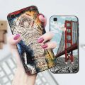 3D Emboss Relief Case For VIVO V3 Phone Cover Black Softness Silicone Back Bumper. 