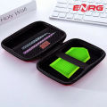 ENRG Storage Hard Case Cover For Carrying Earphone Earbuds Handfree SD Card Fast Charging Cable Charger USB  Wireless Mic Keys Other Mini Accessories Shape Pouch Zipper Fabric Saftey Mini Box Zip Cute Beautiful Travel Stylish. 