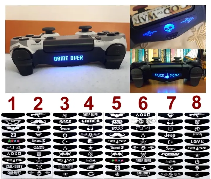 Pack%20of%2010%20-%20Sony%20PS4%20Controller%20LED%20Light%20Bar%20Decal%20Stickers%20-%20Image%204