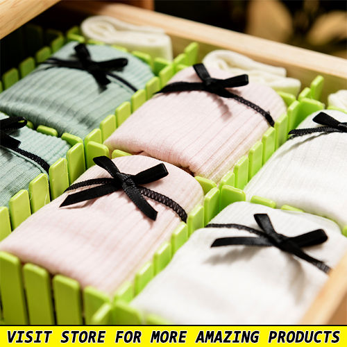 Drawer Organizer – Pack of 4 – Green Pink Purple 9.5 x 2.5