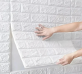 Modern 3D Brick Wallpaper Self Adhesive Waterproof Wall Panel Living Room Mould Proof Wall Sticker Formaldehyde-free Home Decor. 
